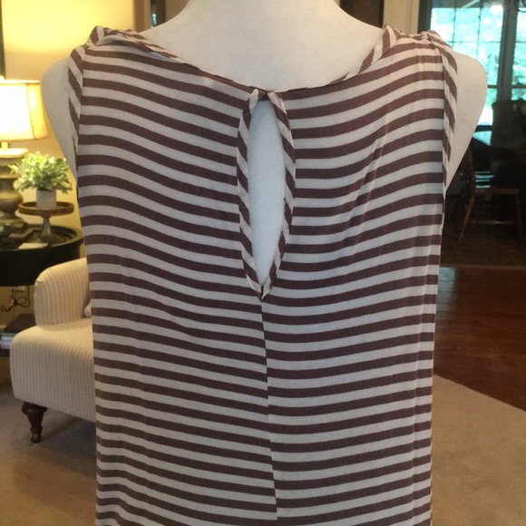 ee:some taupe and cream sleeveless sundress - Picture 5 of 8